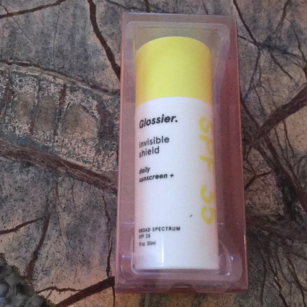 New! Glossier Invisible Shield Daily Sunscreen